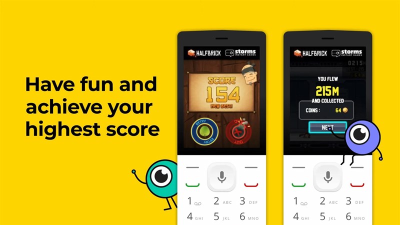 Fruit Ninja, Jetpack Joyride chơi được với điện thoại phím trên KaiOS