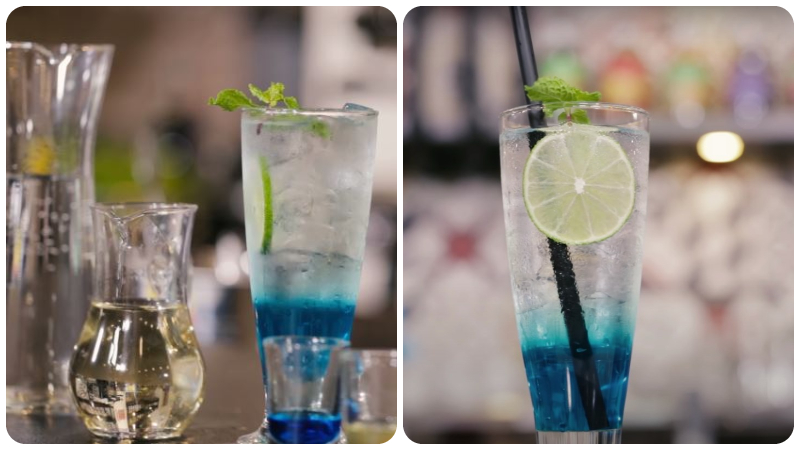 Soda Blue Ocean thơm ngon với màu xanh dương bắt mắt