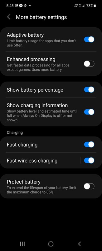 Galaxy Z Fold3 và Z Flip3 có tính năng Bảo vệ pin như tablet Galaxy