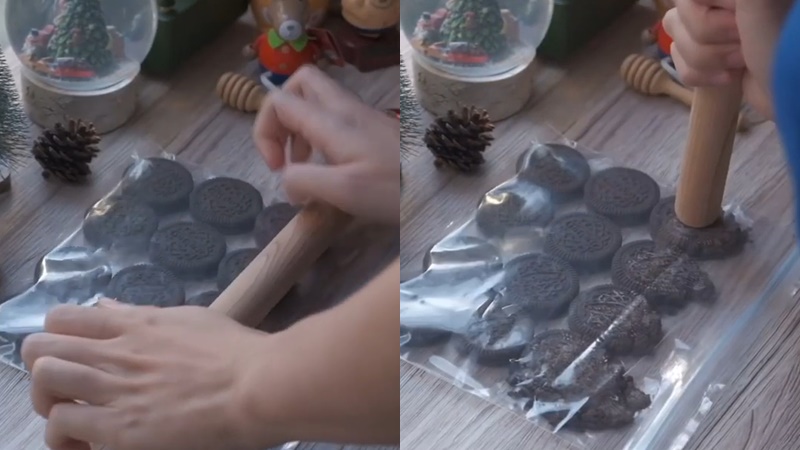 Nghiền bánh Oreo