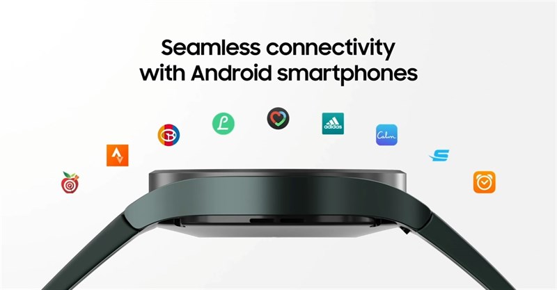 Việc sử dụng WearOS sẽ giúp Galax Watch4 hỗ trợ được nhiều ứng dụng Android hơn. Nguồn: Samsung.