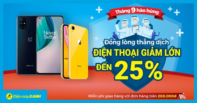 Mừng Đại lễ 2/9, điện thoại giảm lớn đến 25%, giá rẻ từ 3 triệu. Mua ngay kẻo lỡ!