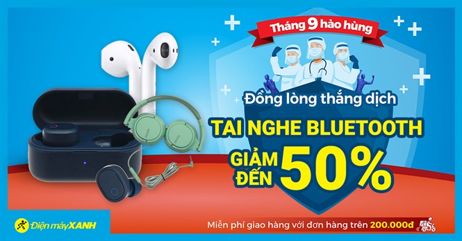 Top 5 tai nghe giảm SỐC đến 50% mừng đại lễ 2/9, giá chỉ từ 200K, mua online giao nhanh miễn phí