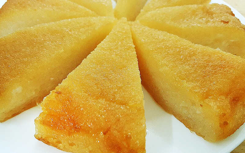 Cassava Cake with Custard Topping - Kawaling Pinoy