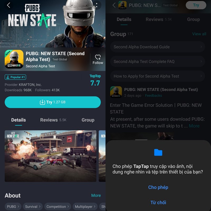 Cách tải PUBG New State