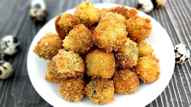 How to make fried quail eggs with butter sauce, delicious and delicious like outside
