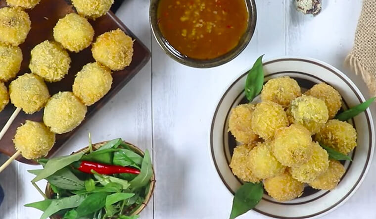 Cách làm trứng cút lộn chiên xù sốt bơ thơm lừng, hấp dẫn ngon như ngoài quán