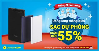 Top 5 sạc dự phòng sale tưng bừng mừng Quốc khánh, giảm lớn đến 55%, mua ngay!