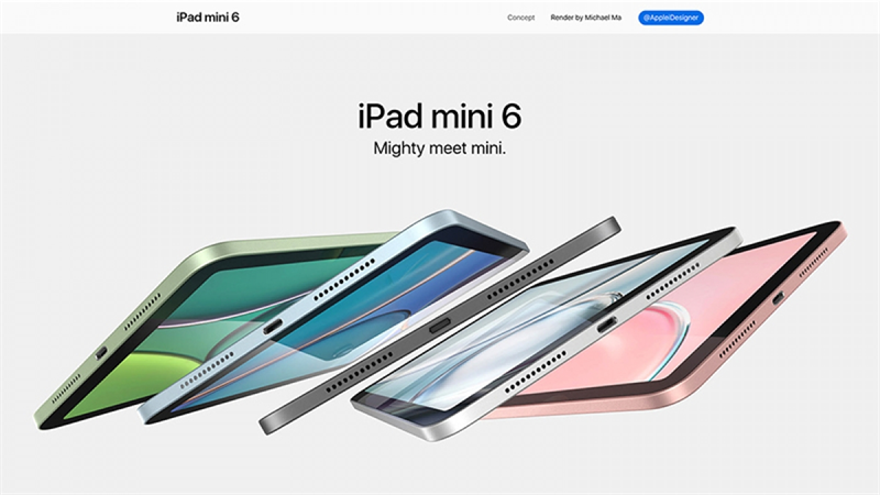 Apple iPad mini thế hệ thứ 6 với thiết kế mới