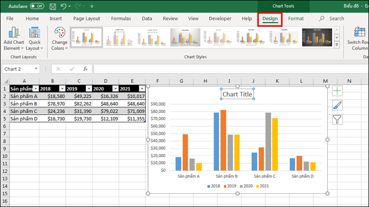 Cách vẽ biểu đồ trong Excel đơn giản, đẹp mắt