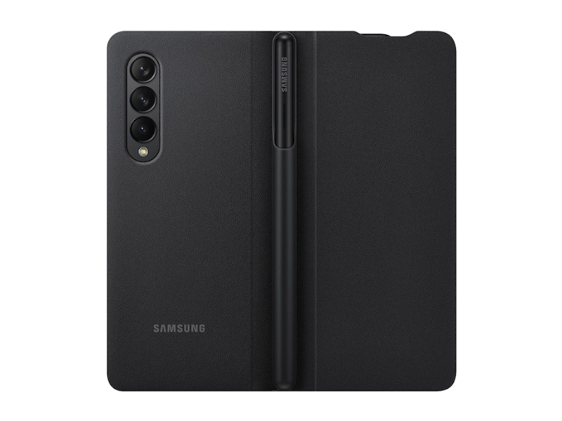 Ốp Flip Cover được thiết kế riêng cho Z Fold3 5G và có khe đựng bút S Pen. Nguồn: Samsung.