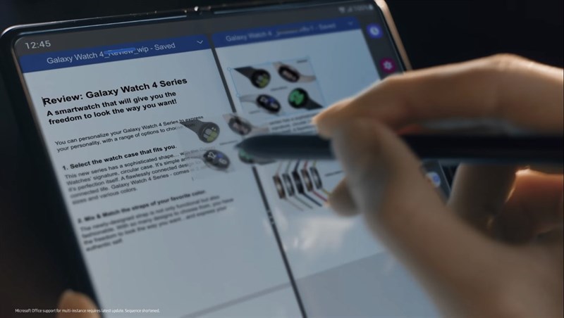 S Pen trên Galaxy Z Fold3 5G cho tốc độ phản hồi nhanh, độ trễ thấp. Nguồn: Samsung. S Pen trên Galaxy Z Fold3 5G cho tốc độ phản hồi nhanh, độ trễ thấp. Nguồn: Samsung.
