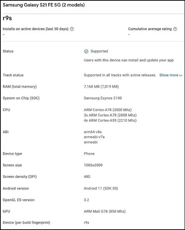 Galaxy S21 FE phiên bản Exynos 2100 lộ điểm Geekbench khá cao