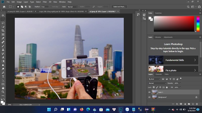 Cách làm nét hình ảnh bằng photoshop