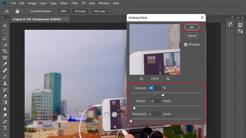 Cách làm nét hình ảnh bằng photoshop