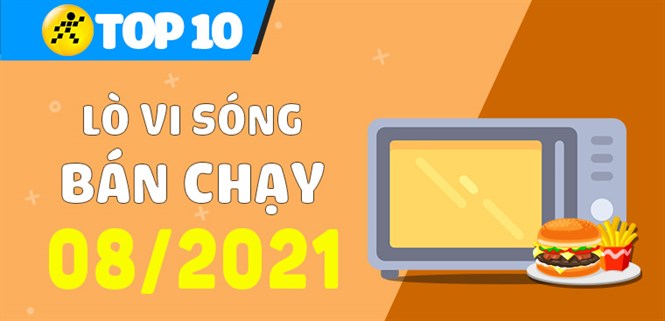 Top 10 Lò vi sóng bán chạy nhất tháng 8/2021 tại Điện máy XANH