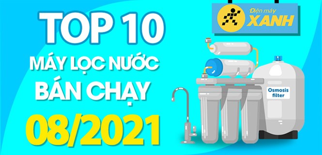 Top 10 Máy lọc nước R.O bán chạy nhất tháng 8/2021 tại Điện máy XANH