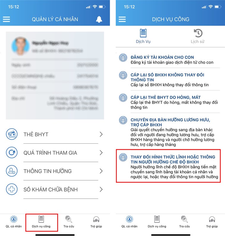 Cách nhận lương hưu tại nhà