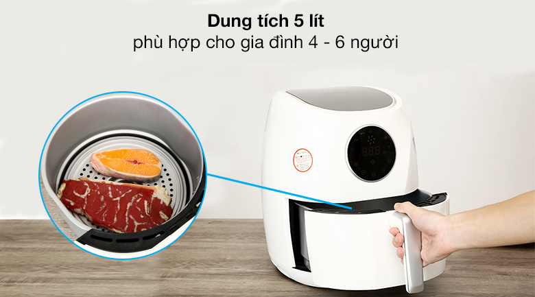 Dung tích lớn, đa dạng từ 2,5 đến 5,5 lít