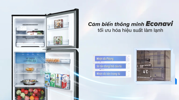 Tối ưu hóa hiệu suất làm lạnh với bộ cảm biến thông minh Econavi