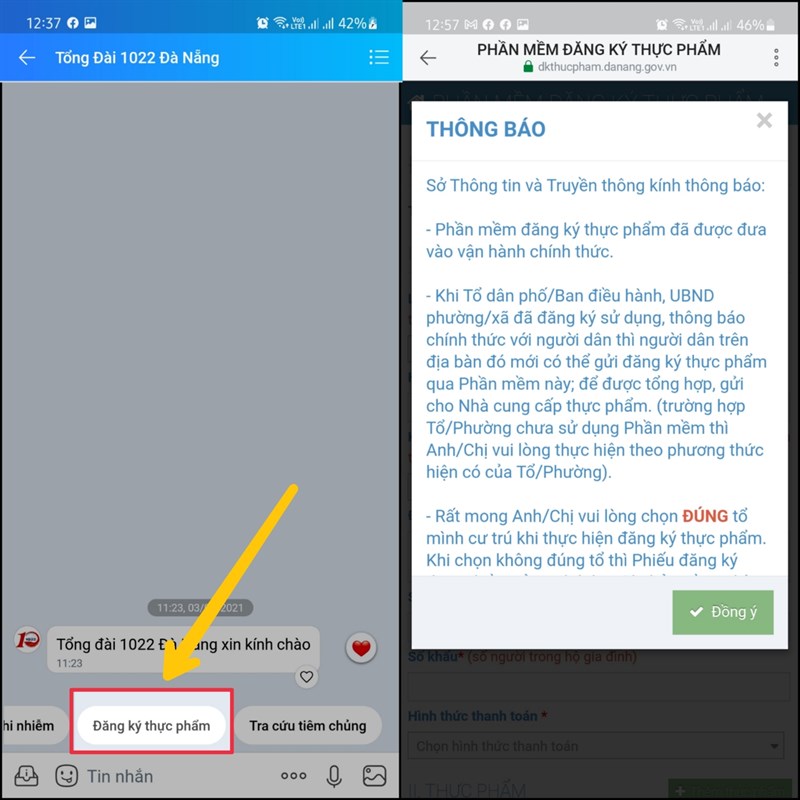 Cách đăng ký mua thực phẩm online bằng Zalo Cách đăng ký mua thực phẩm online bằng Zalo