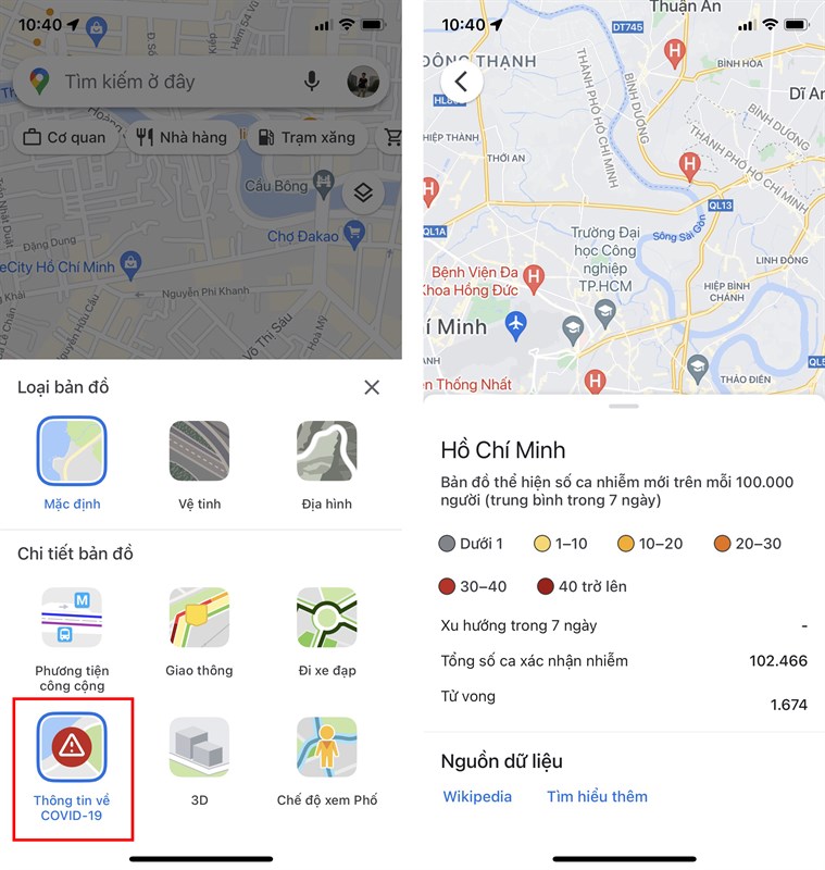 Cách xem các khu vực bị phong tỏa bằng Google Maps