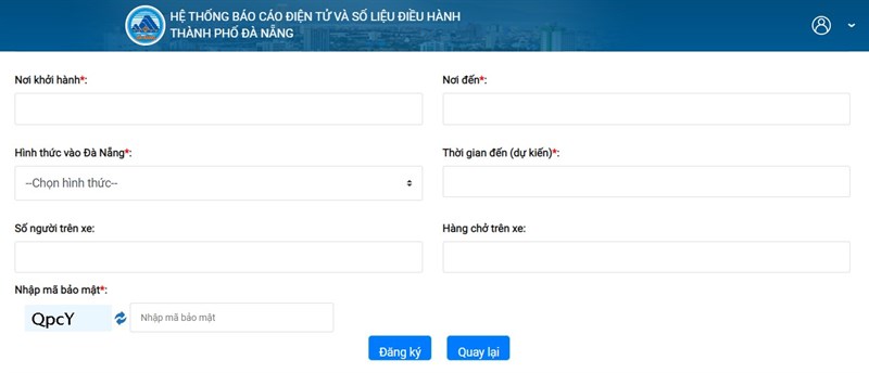 Cách đăng ký phương tiện vào Thành Phố Đà Nẵng bằng Zalo