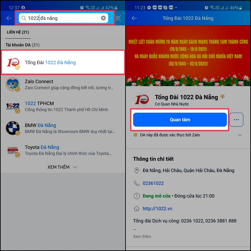 Cách khai nghi nhiễm tại Đà Nẵng bằng Zalo 