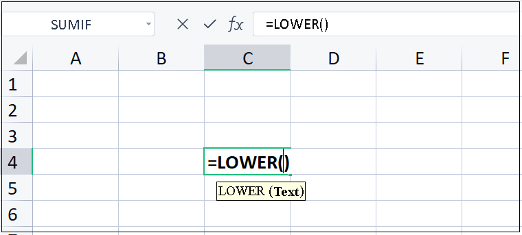 Hàm LOWER trong Excel