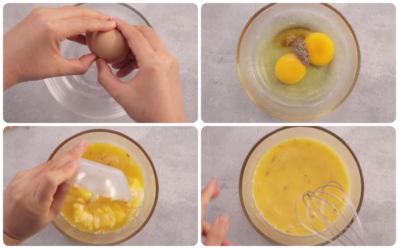 Đánh hỗn hợp trứng gà