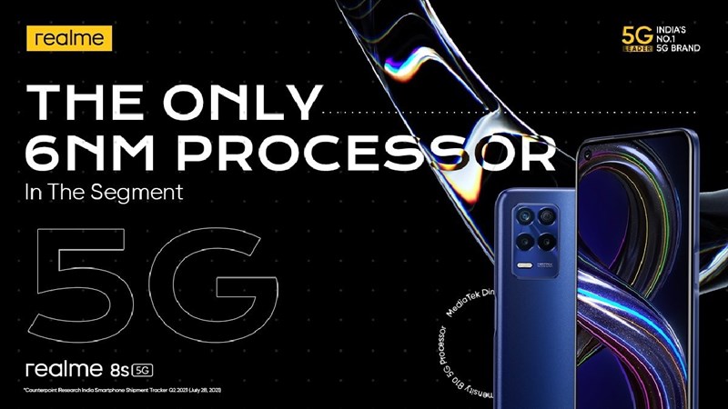 Realme 8s 5G lộ phiên bản xanh huyền bí, fans chuẩn bị gom lúa là vừa!