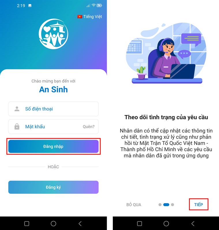 Cách đăng ký nhận hỗ trợ Covid-19 online
