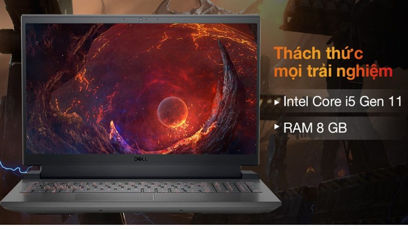 Dell Gaming G15 5511 i5 11400H  cấu hình mạnh mẽ 