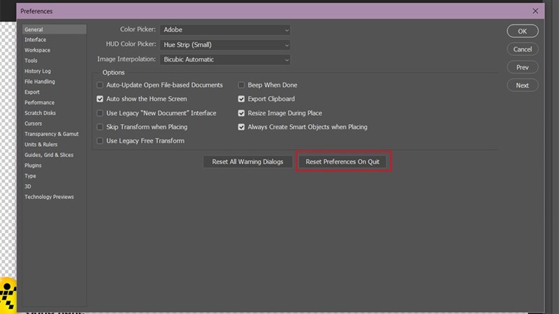 cách sửa lỗi Crash Report for Adobe Photoshop CC