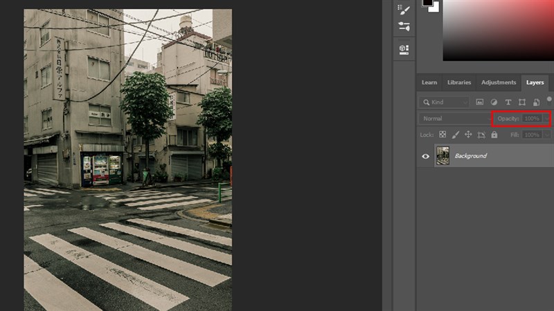 Hướng dẫn cách chỉnh Opacity trong Photoshop để thay độ đậm nhạt ảnh