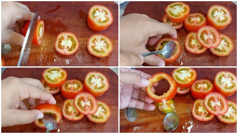 Sơ chế cà chua