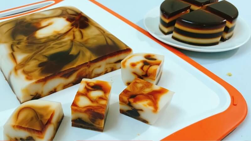 How to make delicious crunchy milk tea jelly simple and delicious for the whole family