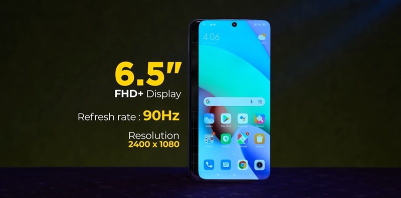 Redmi 10 Prime sẽ có màn hình LCD 6.5 inch độ phân giải Full HD+ cùng tần số quét 90 Hz.