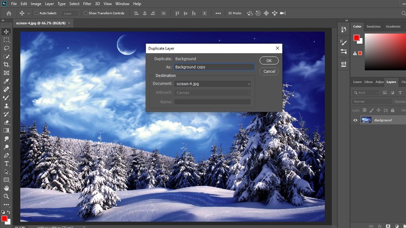 Hướng dẫn cách tạo tuyết trong Photoshop đẹp như thật chỉ vài thao tác