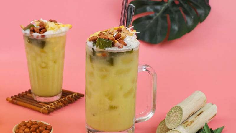 How to make delicious and cool durian sugar cane juice