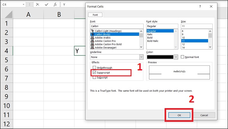 Số mũ trong Excel: Hướng dẫn chi tiết và đầy đủ từ A đến Z