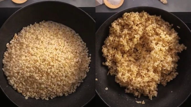 Trộn cốm gạo