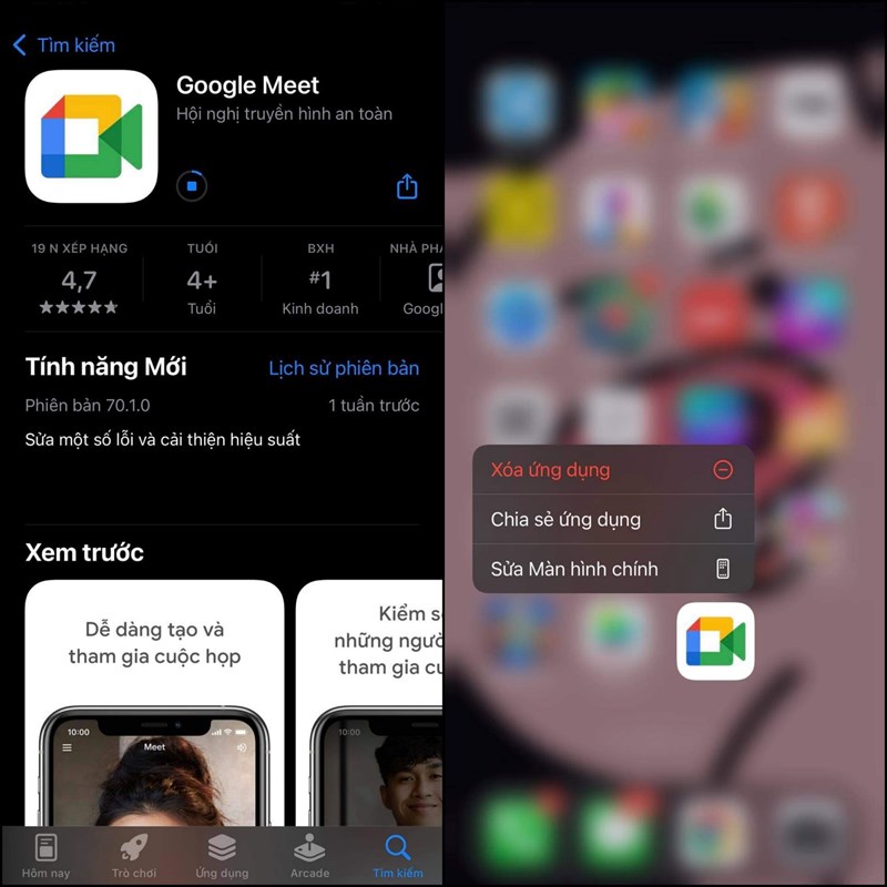 Cách tải Google Meet trên iPhone