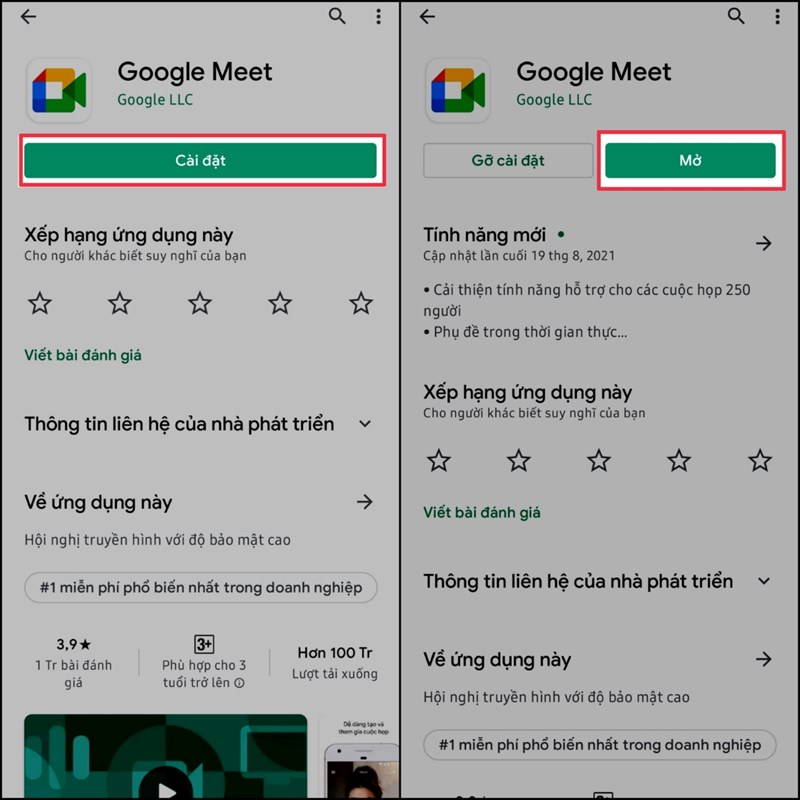 Cách tải Google Meet trên điện thoại Android