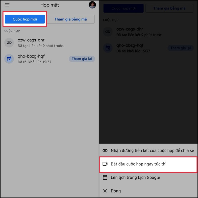 Cách tạo lớp học trên Google Meet bằng điện thoại siêu đơn giản