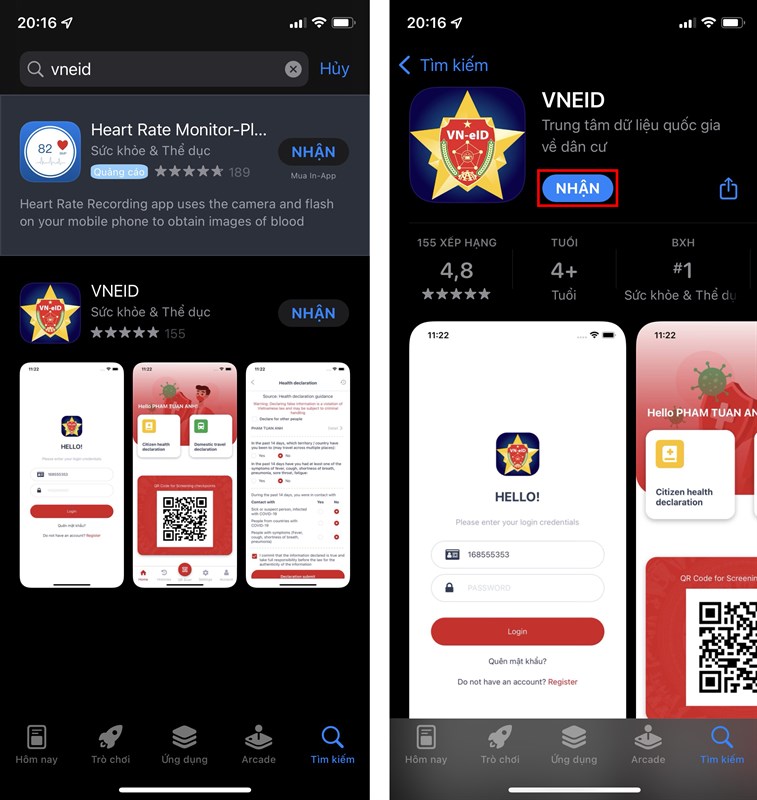 Cách khai báo di chuyển nội địa QR Code VNEID