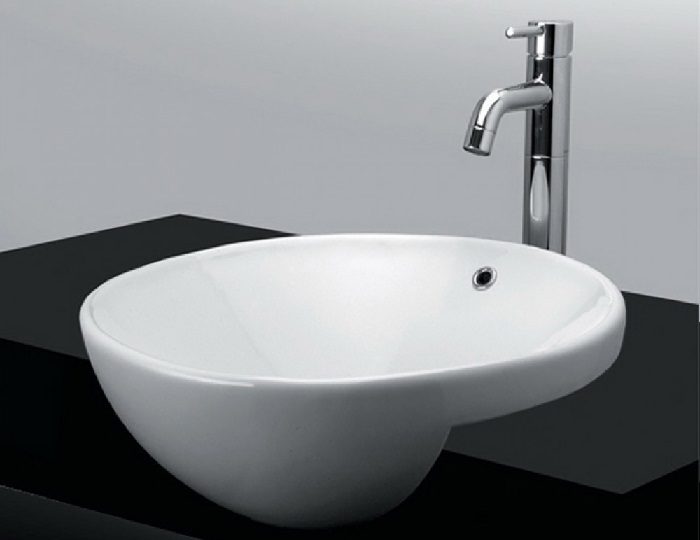 Lavabo ngầm vào mặt bàn