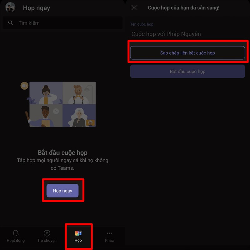 Cách lấy link trên Teams