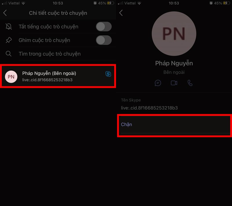 Cách chặn một người trên Teams