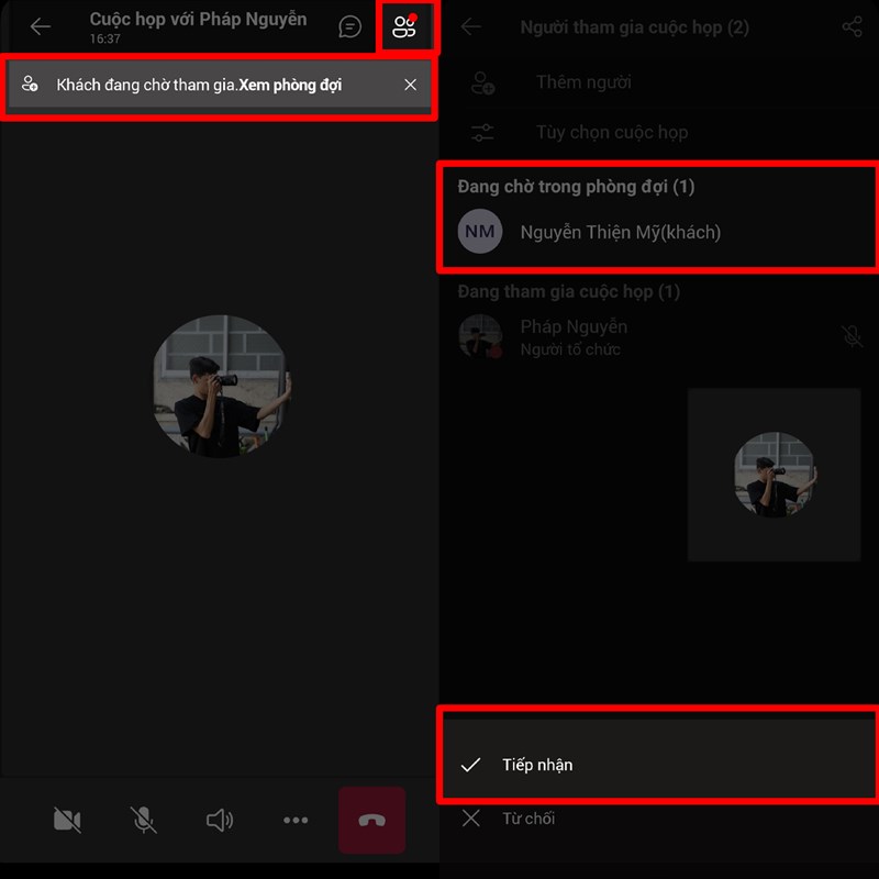 Duyệt người vào phòng